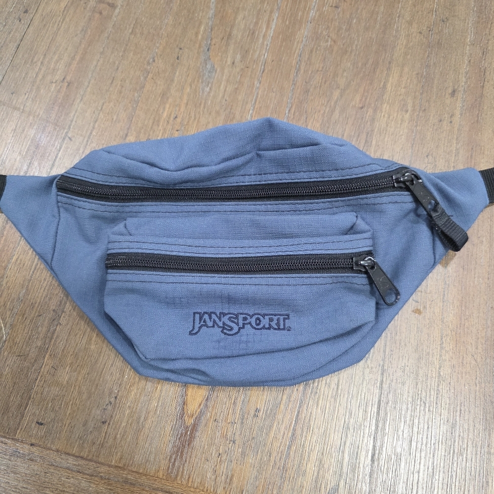JanSport Fifth Avenue Fanny Pack Waist Bag, Slate Blue, Adjustable 50" Strap